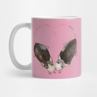 Two rats Heart shape Mug